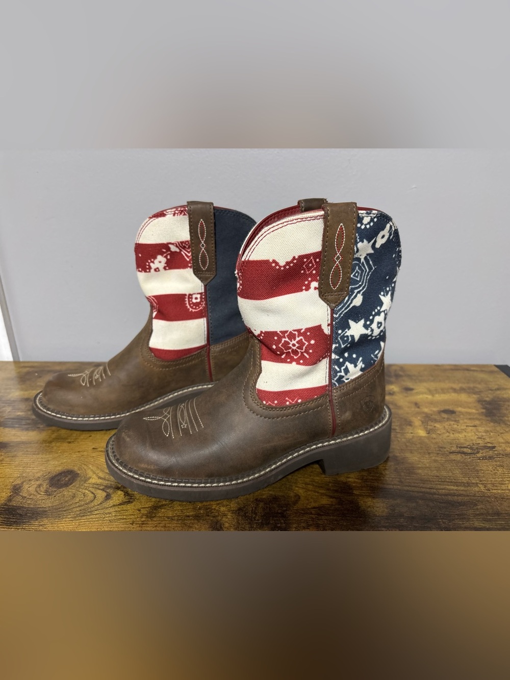 Fatbaby Heritage Western Patriotic Boot size 8B - Picture 4 of 12
